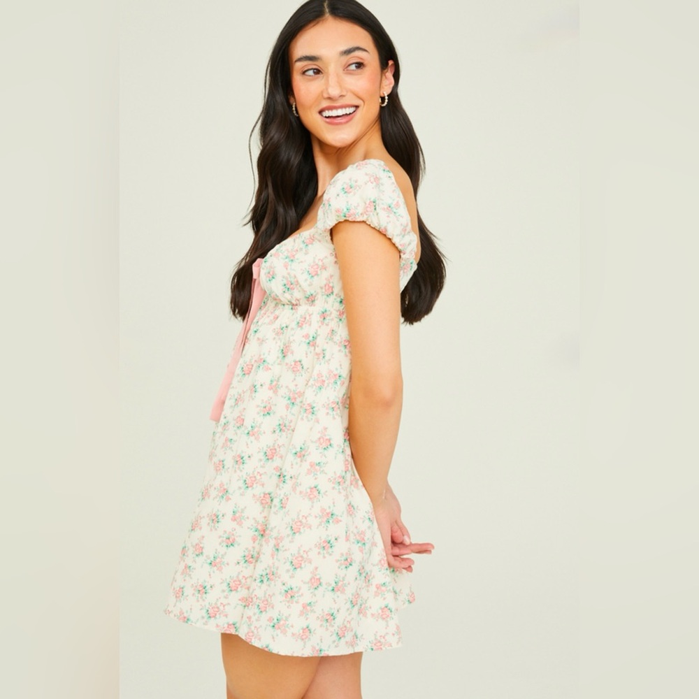 NWT Altar’d State Everlee Floral Bow Dress - Picture 2 of 6